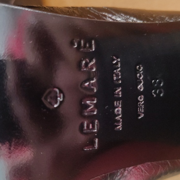 Nwot Lemare 4049 Black Heeled Loafers Size 38 Italian Made Limited Production - Picture 9 of 11